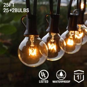 25FT G40 String Fairy Lights Waterproof Indoor/Outdoor Patio String Light Wedding Xmas
