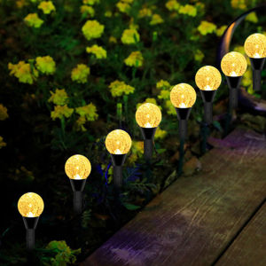 WarmWowo  ไฟโซล่าเซลล์ Solar light โคมไฟตกแต่งสนามหญ้า ตกแต่งสวนกลางแจ้ง ไฟสวน มีสีสัน และสีวอร์มไวท์ กันน้ำ