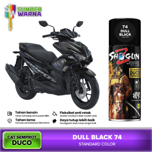 Cat Semprot Pilok Pilox Shogun Z Pylox Paint Hitam Duco Dull Black 74 400CC