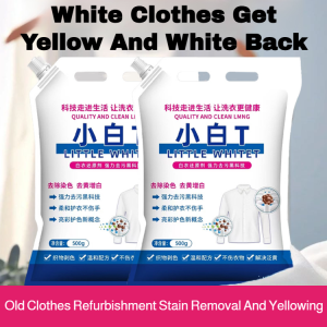 Clothes Stain Remover Degreaser Laundry Detergent White Staining Clothes Foam Bleach Powder