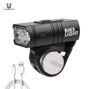 10W Practical Bicycle Light USB Rechargeable 800LM MTB Bike Front Lamp 6 Modes for Night Cycling Lighting Living Lighting [Ueb Flagship Store]