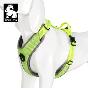 Truelove Dog Harness Reflective No Pull Small Medium Large Vest Quick Adjustbale Matching Leash Collar Training Running TLH60712026
