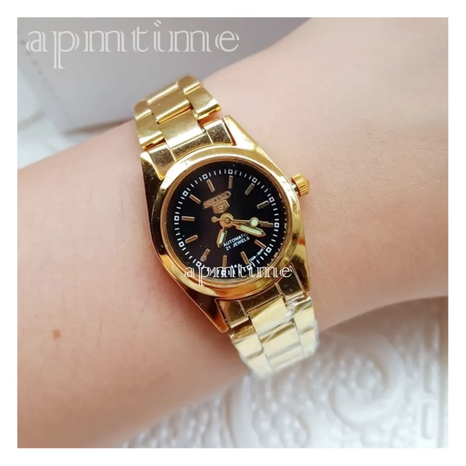 SKO 5 Jewels 21 Automatic APM Time Casual Watch for Women Black