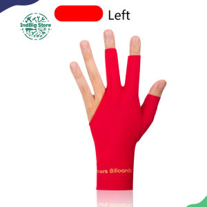 3 Jari Sarung Tangan Billiard Profesional - Breathable & Anti Slip Cocok untuk Snooker/Pool 9 Ball