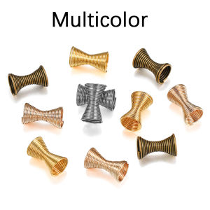 30pcs/lot 12x7mm Funnel Metal Spring Spacer Connector Stoppers End Beads Caps For DIY Jewelry Making Supplies Accessories
