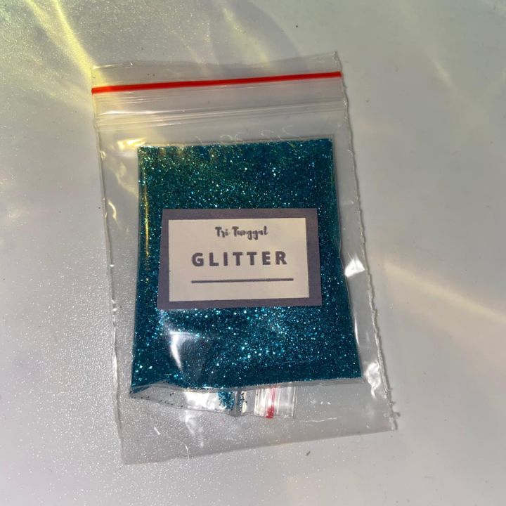SPARKLE GLITTER LIGHT BLUE 3gr WARNA BIRU MUDA Serbuk Gliter Premium Sprinkle Metallic Powder Metalic Holo Hologram Berkilau Nail Art Resin