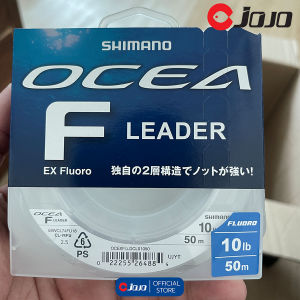 สาย ช๊อค ลีดเดอร์ SHIMANO OCEA LEADER EX FLUORO สาย Shock ฟลูโรคาร์บอน 10lb. 16lb. 20lb. 25lb. 30lb. ม้วนละ 50 m จำนวน 1 ม้วน JOJO Thailand