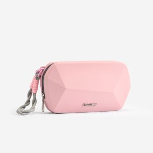 [Diamond] HuluBulu 2026 New Geometric Multi-Purpose Hard Shell Pouch for Women EVA Cosmetic Bag Water Resistant Shockproof Portable Makeup Organizer Wristlet Bag for Travel Daily Use