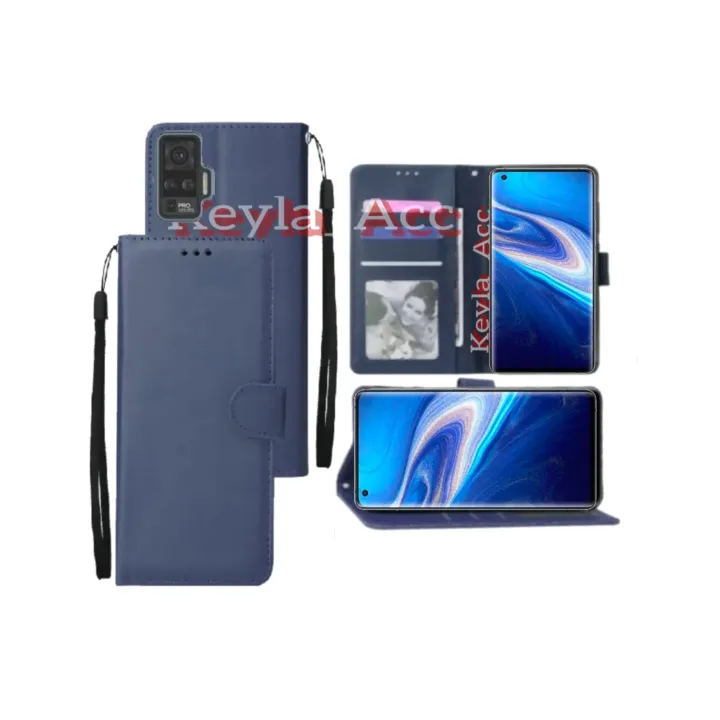 Casing Dompet VIVO X50 Case Wallet Flip Cover Leather Premium Sarung ...