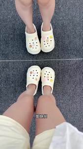 [Free Shipping] WomenS Thick-Soled Perforated Sandals For Outdoor Wear New Summer Style Cute Beach Non-Slip Height-Increasing Closed-Toe Sandals For Women