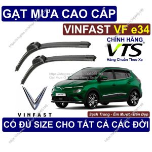 Gạt Mưa Sạch Êm Bền Kính Lái Vinfast VF e34 Cặp Gạt Mưa Kính Lái Vinfast VF e34 Có Đủ Size Cho C.ác Đời