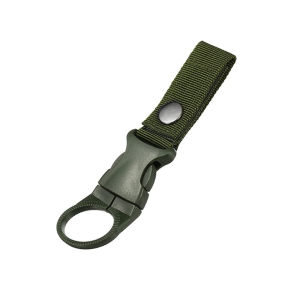 Bottle Holder Outdoor Tactical Nylon Webbing - Multi-functional Carabiner Clip for Portable Bottle