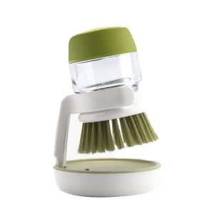 KEBIDU Dishwashing Brush with Soap Dispenser Household Soap Dispenser Dishwashing Brush Kitchen Dishwashing Brush with Holder