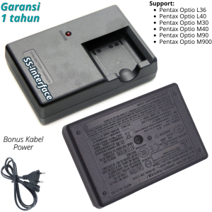 CHARGER ADAPTOR KAMERA DIGITAL PENTAX OPTIO L36 L40 M30 M40 M90 M900 DIGITA CAMERA ADAPTER