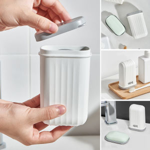 Mini Soap Dish Holder Container Travel Case Holder Container Portable Travel Soap Box Dish Organizer for Bathroom Home Outdoor Hiking Camping Bathroom Gym