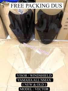 VISOR YAMAHA ALL NMAX 155 NEW OLD WINDSHIELD NMAX BARU LAMA 2020 2021 2019 2018 2017 2016 2015 2014 2013 MODEL VECTOR VEKTOR KACA ANGIN DEPAN RYBEN BENING ACRILIC ORIGINAL PREMIUM KUALITAS WINDSHIL YAMAHA NMAX 155 BARU NMAX 155 LAMA WINSHILD WINSHIELD