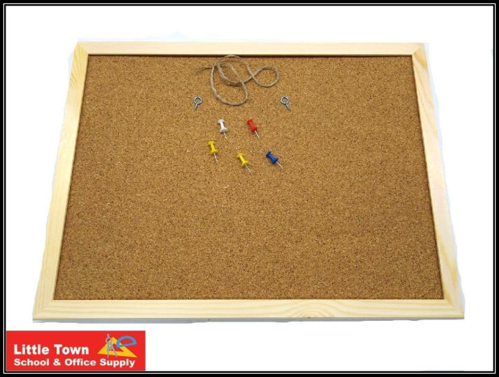 Bacheca In Sughero Q-Connect Con Cornice In Legno | 30x40 Cm Per Ufficio E Scuola