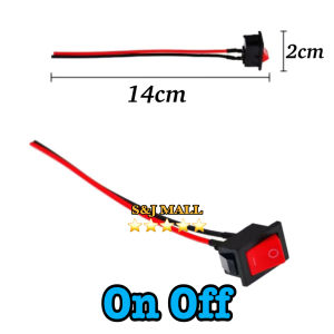 Motorcycle button switch On off switch 2 wires with 10cm wire universal