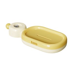 MINIFELE 262 Self-Draining Rail Slide Soap Rack Punch-free Multifunctional Bar Soap Dish Adjustable Shower Rack Bathroom Accessories