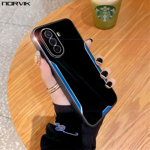 NORVIK Ultra-thin Metal Shockproof Case Hard Armor Blue Matte Phone Cover for Huawei Nova 11 11i 10 9 SE Y90 Y70 Honor Magic 5 4 90 X8a X7A X9a 70 50 X7 Lite Pro 4G 5G Advanced Heat Dissipation Casing N19-1
