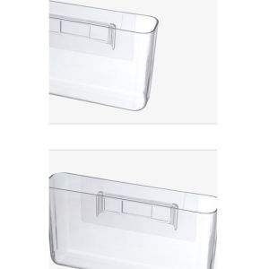 [Eqrbtl] Transparent Wall Storage Box Wall-mounted No Punch Bedside Racks Home Key Cosmetic Hanging Wall Mounted Organizer Storage Box