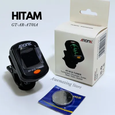 AROMA AT-01A Mini Guitar Tuner - Stem Gitar Biola Gitarlele