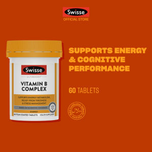 Ready Stock [EXP 01 OCT 2027] Swisse Ultiboost Vitamin B Complex Tablets 60Tabs Premium Multi B Vitamin Formula With Choline & Inositol Vegetarian Gluten Free Supplement