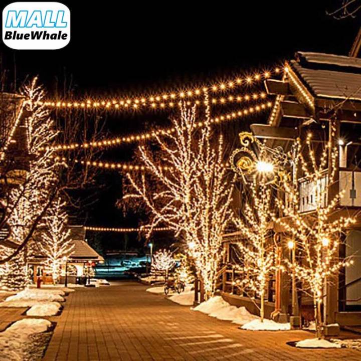 BlueWhale.MALL Christmas Light 100Led 10M Waterproof Solar Powered