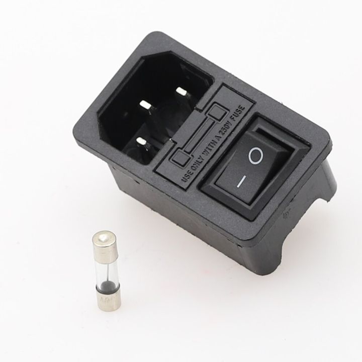 【HOT SALE】 jun yi xue 1PC Rocker Switch Fused IEC 320 C14 Inlet Power ...