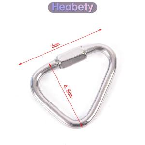 Heabety Móc khóa tam giác móc khóa bằng thép không gỉ Móc khóa móc khóa khóa vít