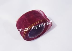 Pita Organdi List Gold Lebar 4cm Isi 18meter Per Roll