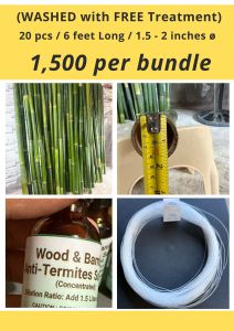 Bamboo With Free TREATMENT and TANSI PANALI 6 feet Long