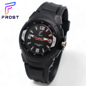 FROST Jam Tangan Pria Wanita Analog Strap Rubber Tahan Air F-1109G Bonus Box