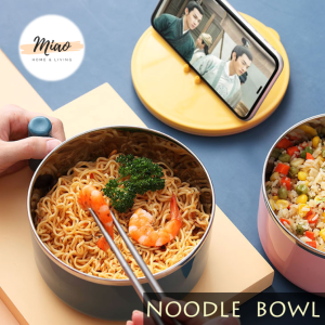 1000ML Stainless Steel Bowl With Seal Korean Style Multipurpose Instant Noodle Bowl