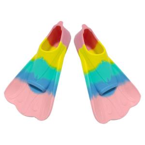 Silicone Swim Fins Kids Short Professional Training Fins For Youth Children Adults Breaststroke Free Diving Swim Flippers effectiveDMCBVV
