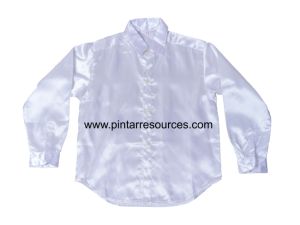 READY STOCK Kids Children Long Sleeve Shirt Choir Dance Stage Performance Costume Glittering Shirt Plain Colour Shinning Shirt