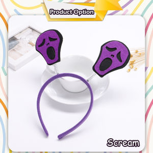 [Blink] Halloween Headband Masquerade Party Performance Head Buckle Pumpkin Witch 万圣节头箍头饰 Pita Rambut - HW07