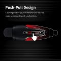 DSPIAE PT-RDB Double-head Retractable Dust Brush Design Push-pull Structure for GK Model Cleaning Tool Small Wide Fine Cleaning Tool. 