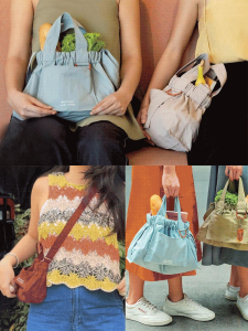 ถุงนุ่ม สิ่งจําเป็นในชีวิตประจําวัน กระเป๋าพกพา ความจุขนาดใหญ่ ตกแต่ง รูปทรงที่เป็นเอกลักษณ์