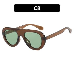 JN IMPRESSION Small frame toad round sunglasses ins Internet celebrity same style fashion personality sunglasses European and American sunglasses high-end