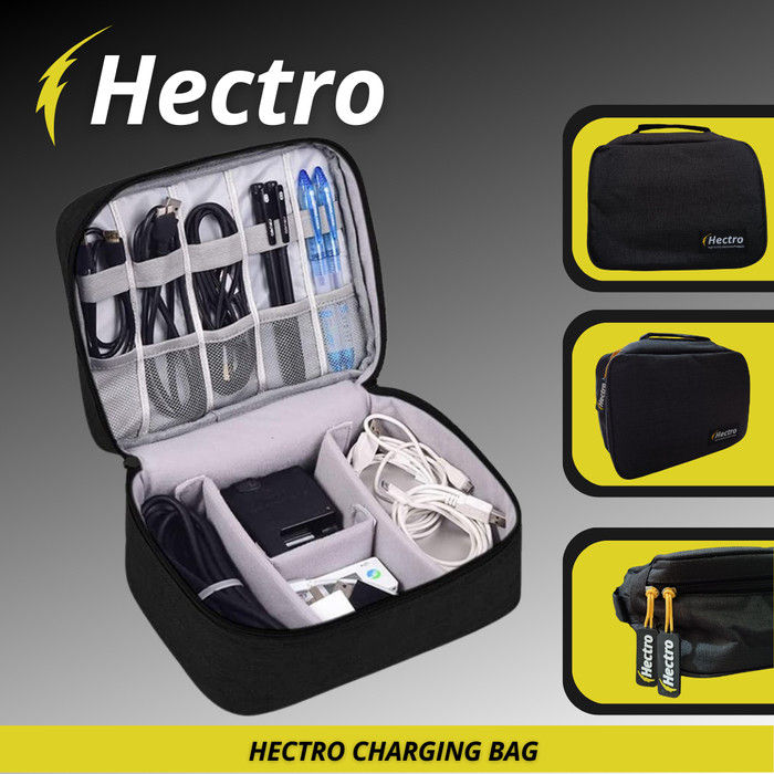 HECTRO Gadget Organizer tas kabel tas charger travel bag