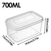20pcs Refrigerator Crisper / Meat Freezer Crisper With Sealing Cover / Fruit Vegetables Preservation Box / Food Grade Keep Fresh Food Storage Boxes / Picnic Sub-Packed Box