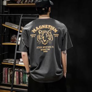 Áo Thun Ngắn Tay Mùa Hè Mới 2022 Áo Thun Sinh Viên Tay Lỡ Cổ Tròn Dáng Rộng Hàn Quốc Cho Nam Áo Cơ Bản Xu Hướng Cho Nam