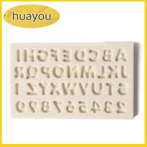 huayou Silicone chữ số fondant bánh khuôn DIY Sugarcraft sô cô la Baking trang trí nội thất