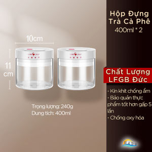 Hũ Đựng Thực Phẩm Thủy Tinh Borosilicate SSGP Lọ Hút Chân Không Bảo Quản Trà Cà Phê Kín Hơi Chống Ẩm Chịu Nhiệt Xếp Chồng Cao Cấp