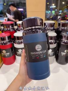 保温杯男女大容量保温壶学生简约水杯办公便携茶水分离泡茶杯子thermos mug lelaki dan perempuan berkapasiti besar thermos pot pelajar mudah cawan air pejabat mudah alih teh pemisahan teh cawan mudah alih