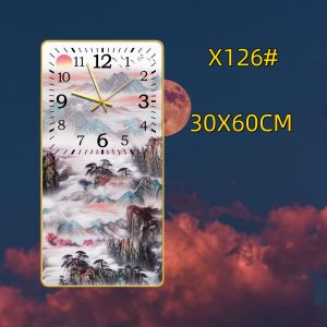 European Style Peacock 3D Wall Clock Metal Wall Art Home Decor