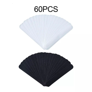 60Pcs Hat Liner Hat Absorbent Sweat Pad Disposable Sweat Absorbing Pad Hat Liner for Baseball Running Cycling Hat
