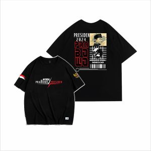 Kaos Prabowo PRESIDEN 2024 Indonesia Maju Distro Combed 24s