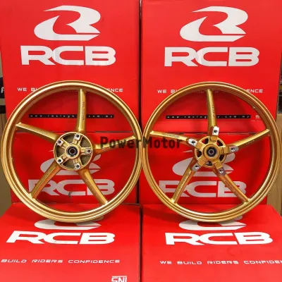 🔥READY STOCK🔥 RCB SP522 Sport Rim Y15ZR Y15 (5Hole) w/ Bearing & Bush Racing Boy [ 💯% Original ]